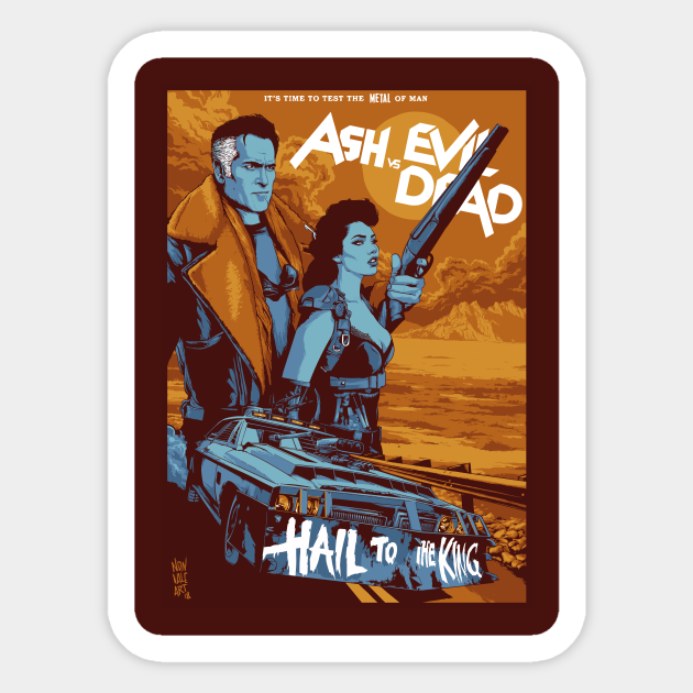 Ash vs Evil Dead Ash Vs Evil Dead Sticker TeePublic UK